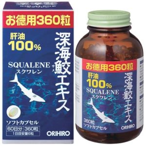 Chiết xuất Dầu gan cá mập 100% Squalene Orihiro loại 180v Nhật Bản