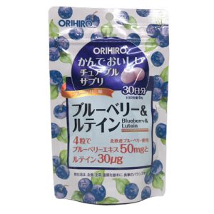 Viên uống hỗ trợ bổ sung Blueberry và Lutein Orihiro( túi 60g x 120 viên)